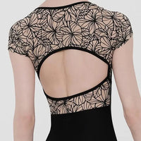 Tights ballet practice clothes dance one-piece gym clothes lace short-sleeved bodysuits yoga clothes women Natalia Home Fashion    Natalia Home Fashion