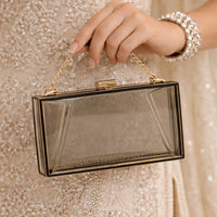Acrylic Transparent Women Clutch Bag Chain Luxury Brand Women Evening Bags Handbag Chain Shoulder Bag