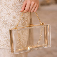 Acrylic Transparent Women Clutch Bag Chain Luxury Brand Women Evening Bags Handbag Chain Shoulder Bag