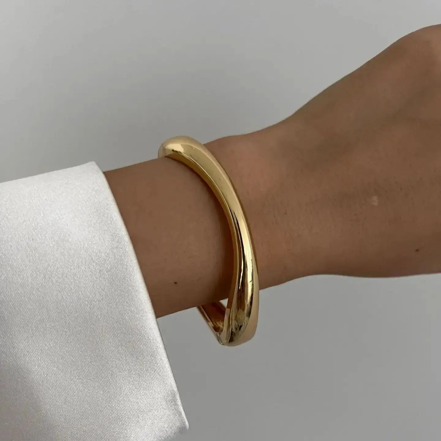 Vintage Hip Hop Metal Cuff Bangles Punk Gold Silver Color Geometric Spring Bangles For Women Bracelet women Jewelry Natalia Home Fashion   gold-2430 Natalia Home Fashion