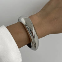 Vintage Hip Hop Metal Cuff Bangles Punk Gold Silver Color Geometric Spring Bangles For Women Bracelet women Jewelry Natalia Home Fashion   silver-2435 Natalia Home Fashion