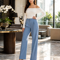 Sexy Shoulder Bared Long Sleeve Slim Fit Outwear Asymmetric Belly Bared Pleated T-Shirt Style Short New Arrival Acetate Fabric