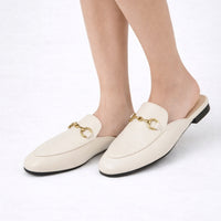 Fashion Pointed Toe Half Slippers Women Flat Shoes Ladies Slides Outside Mules Designer Sandals Summer Sandal - Natalia Home Fashion