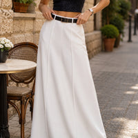 Urban Women's High Street Skirt Solid Color H-line High Waist Floor Length Skirts Loose Fit Casual Bottoms
