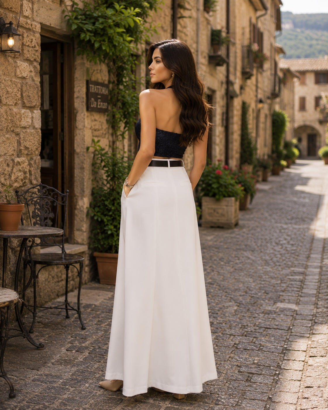Urban Women's High Street Skirt Solid Color H-line High Waist Floor Length Skirts Loose Fit Casual Bottoms