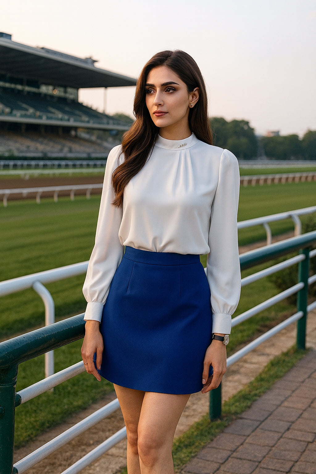 Women's Long-sleeved Fashionable Beaded Base Shirt Niche Chiffon Shirt