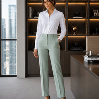 Women Blouses Shirts Lady Casual Long Sleeve Turn-down Collar Solid Color Blouse Tops Natalia Home Fashion    Natalia Home Fashion