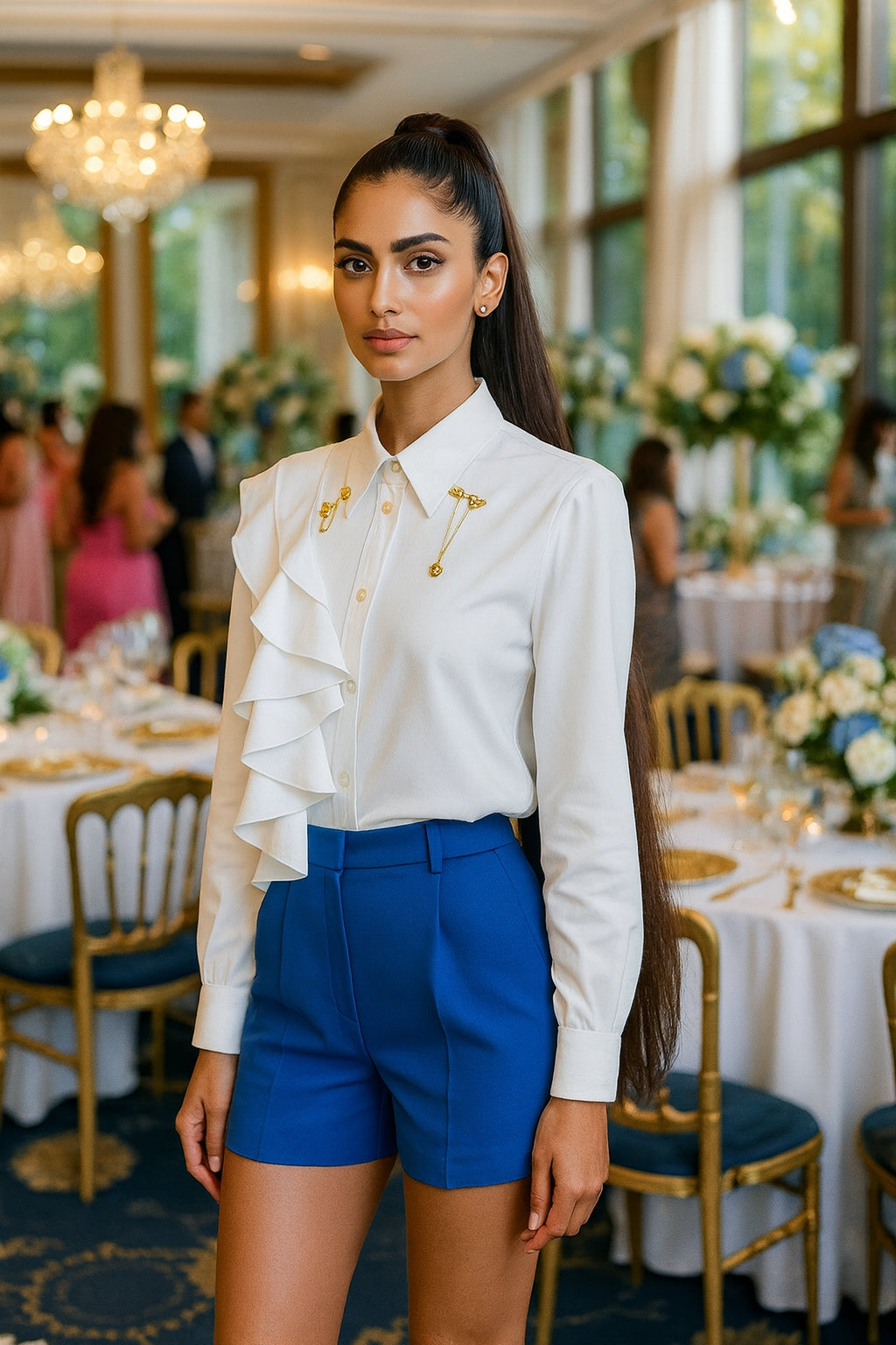 Early Pure Color Long Sleeve Polo Collar Women's Shirt Inner Wear French Style Elegant