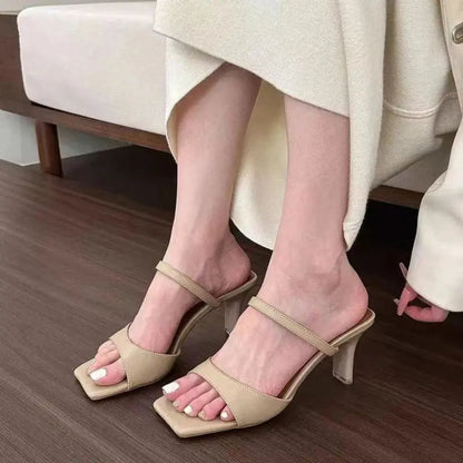 Woman High Heel Party Mules New Style Women's High Heel Slippers Fashion Sandals Women's Slippers Natalia Home Fashion    Natalia Home Fashion