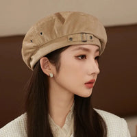 Women Berets New Autumn Winter Cap Hats for Women Solid Vintage Artist Painter Beret Hat Ladies Flat Cap Berets for Women Natalia Home Fashion    Natalia Home Fashion