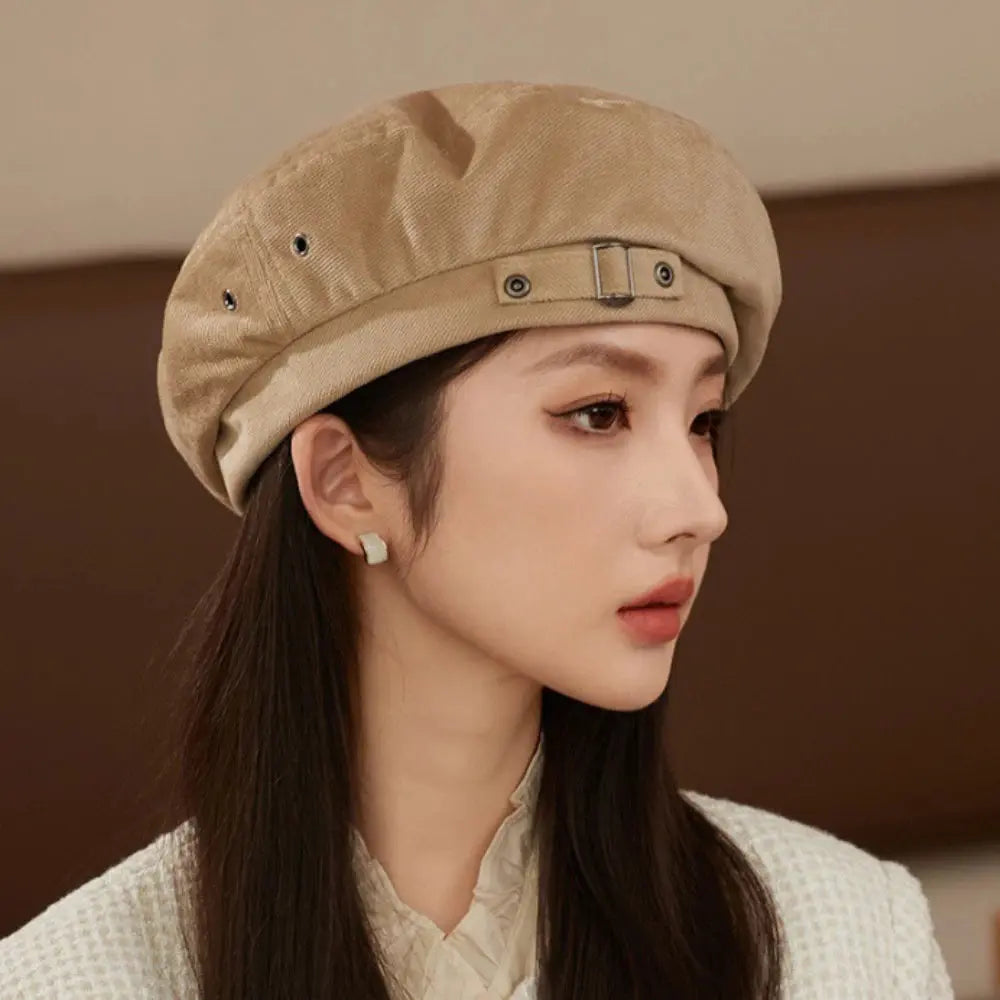 Women Berets New Autumn Winter Cap Hats for Women Solid Vintage Artist Painter Beret Hat Ladies Flat Cap Berets for Women Natalia Home Fashion    Natalia Home Fashion