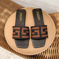 Women Flat Heels Slipper Summer Outdoor Non-slip Semi Formal Ladies Slides  Fashion Women Sandals Natalia Home Fashion    Natalia Home Fashion