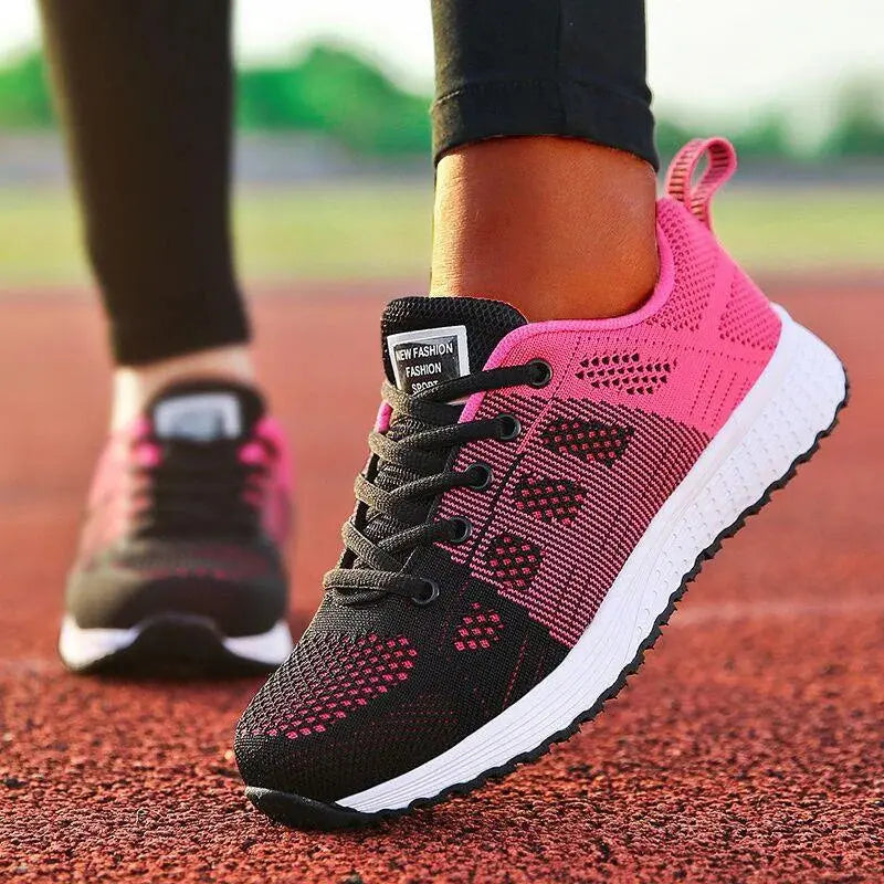 Women Flats Footwear Shoes Woman Lace Up Flats Shoes Casual Sneakers Women's Shoes Soft Natalia Home Fashion   1705Rose-35 Natalia Home Fashion