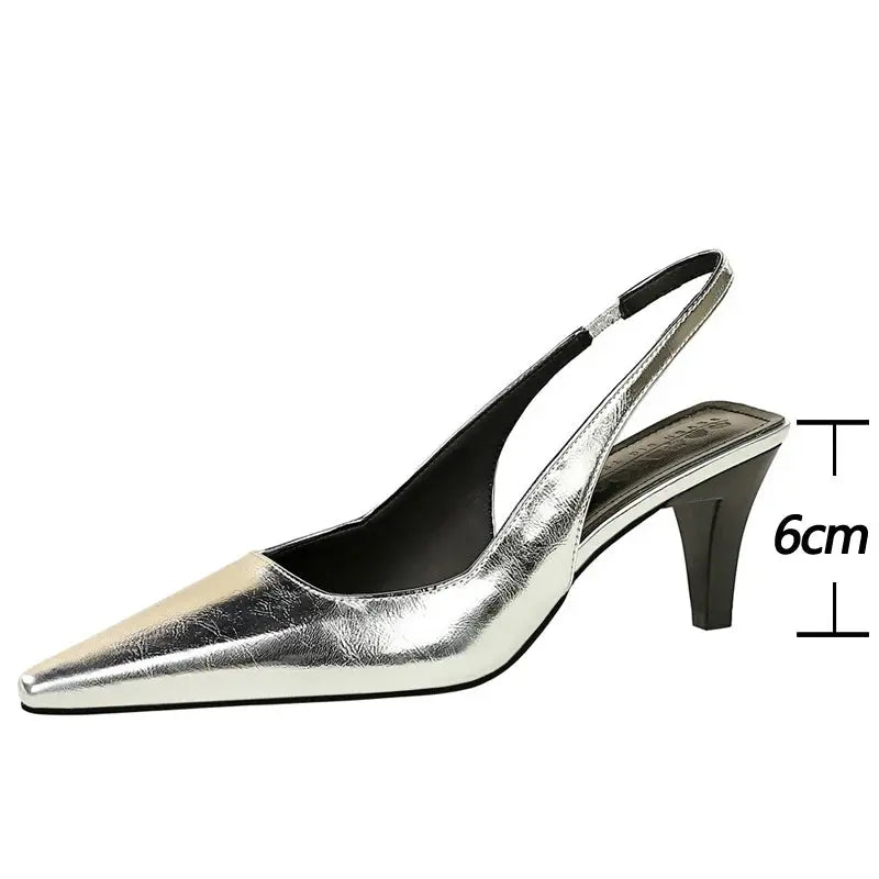 Women Heels Women 4Cm Heels Ladies Pumps Leisure Women's Shoes Hollow Back Strap Summer Women Sandals Natalia Home Fashion    Natalia Home Fashion