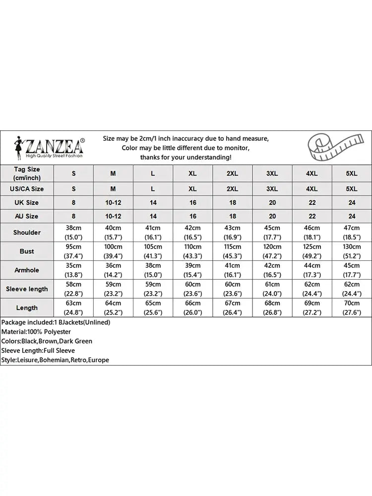 Women Jackets Autumn Vintage Casual Work Outwear Female Streetwear Caquetá Long Sleeve Solid Slim Fit Coats Natalia Home Fashion    Natalia Home Fashion