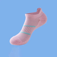 Women Running Socks Basketball Breathable Anti Slip Sport Cycling Walking Women Outdoor Sock Cotton Athletic No Sweat Sock Natalia Home Fashion   Pink-One-size-fits-all Natalia Home Fashion