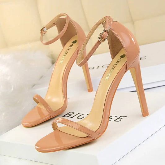 Women Sandals Wholesale New Arrive High Heels Sandals For Women Open Toe High Heel Sandals With Ankle Straps Summer Heels My Store