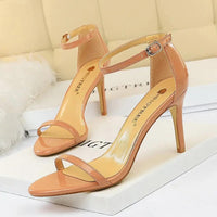 Women Sandals Wholesale New Arrive High Heels Sandals For Women Open Toe High Heel Sandals With Ankle Straps Summer Heels My Store
