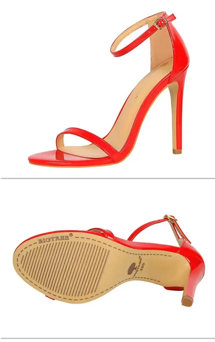 Women Sandals Wholesale New Arrive High Heels Sandals For Women Open Toe High Heel Sandals With Ankle Straps Summer Heels My Store