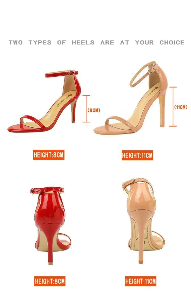 Women Sandals Wholesale New Arrive High Heels Sandals For Women Open Toe High Heel Sandals With Ankle Straps Summer Heels My Store