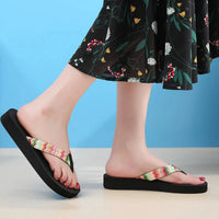 Women Slippers Fashion Flat Sandals Outdoor Leisure Flip Flops Travel Beach Slippers Ladies Flat Flip-flop Slides Natalia Home Fashion    Natalia Home Fashion