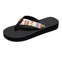Women Slippers Fashion Flat Sandals Outdoor Leisure Flip Flops Travel Beach Slippers Ladies Flat Flip-flop Slides Natalia Home Fashion    Natalia Home Fashion