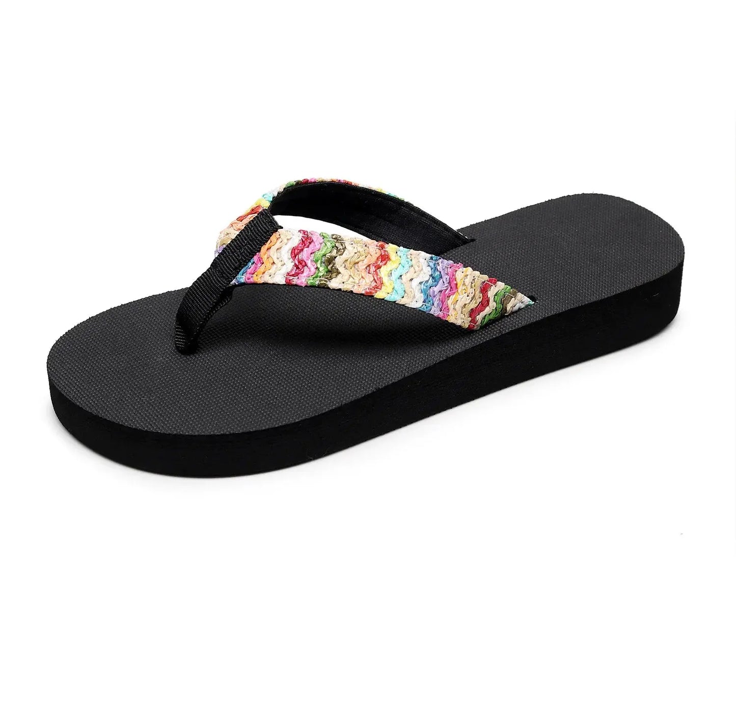 Women Slippers Fashion Flat Sandals Outdoor Leisure Flip Flops Travel Beach Slippers Ladies Flat Flip-flop Slides Natalia Home Fashion    Natalia Home Fashion