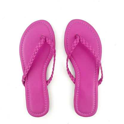 Women Slippers Lightweight Clip Toe Flat Slides Sandals Thick Sole Ladies Flip-flop Shoes Outdoor Beach Slippers Slides Natalia Home Fashion    Natalia Home Fashion