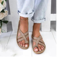 Women Wedge Sandals Casual Flat Shoes Female PU Casual Summer Shoes for Women Flip Flop Flats Ladies Beach Slipper Sandal Natalia Home Fashion    Natalia Home Fashion