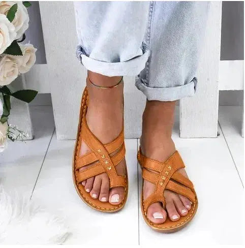 Women Wedge Sandals Casual Flat Shoes Female PU Casual Summer Shoes for Women Flip Flop Flats Ladies Beach Slipper Sandal Natalia Home Fashion    Natalia Home Fashion