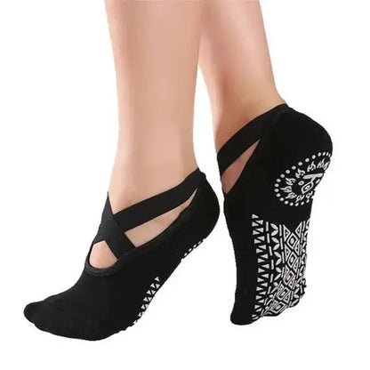 Women Yoga Socks Anti Slip Bandage Sports Ladies Girls Ballet Socks Dance Sock Slippers Yoga Socks Non Slip Acupressure Mat Natalia Home Fashion    Natalia Home Fashion