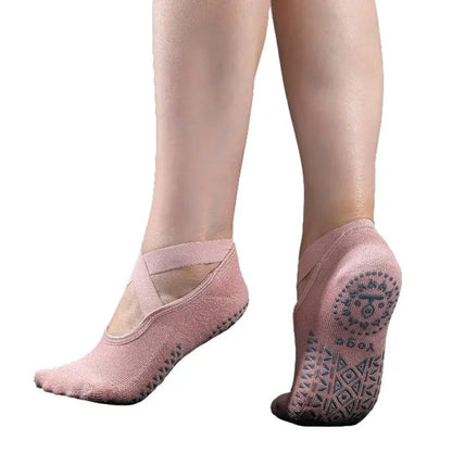 Women Yoga Socks Anti Slip Bandage Sports Ladies Girls Ballet Socks Dance Sock Slippers Yoga Socks Non Slip Acupressure Mat Natalia Home Fashion    Natalia Home Fashion