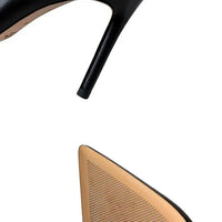 Women's High-Heeled Pointed Sexy Slim Boots Stretch Black Super Long Mid-Tube Boots My Store