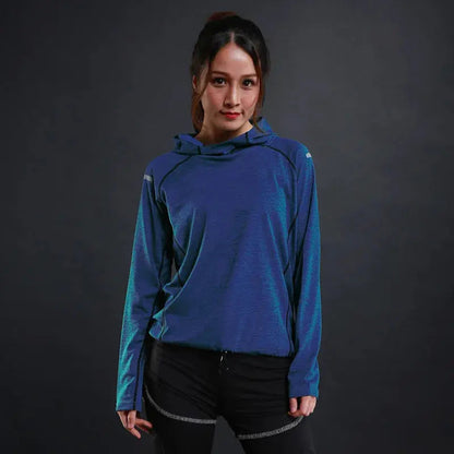Women's Jacket Hoodies Long Sleeve T-shirts Running Training Clothes Quick Dry Breathable Sports T Shirt For Women Natalia Home Fashion    Natalia Home Fashion