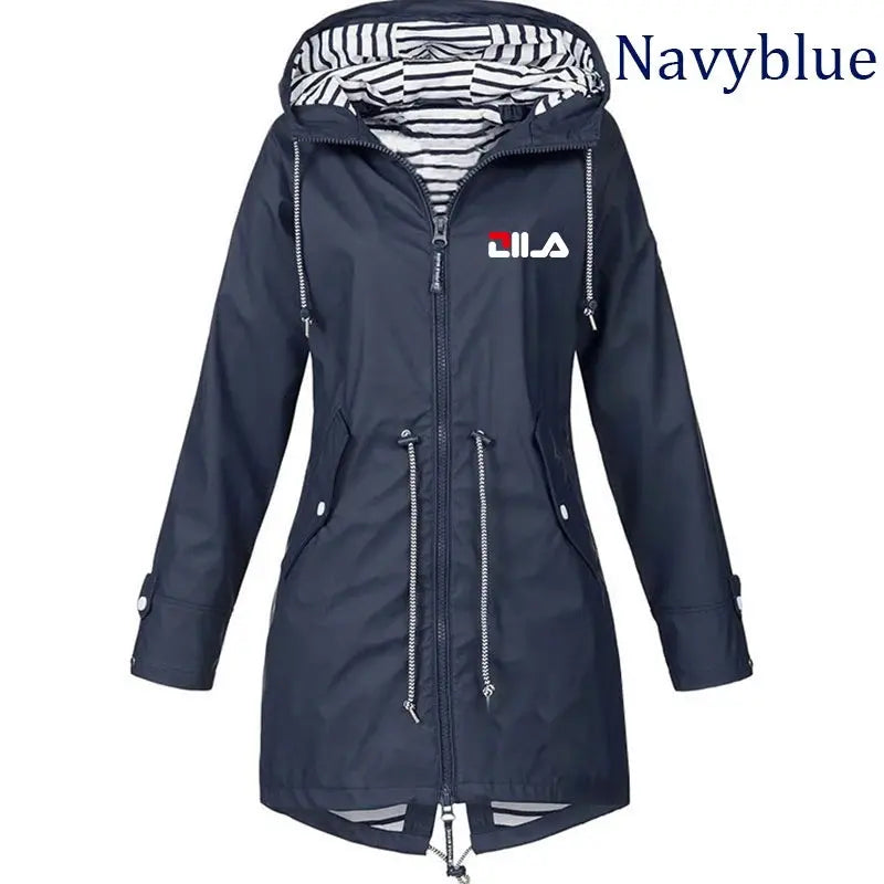 Women's Windproof Waterproof Jacket Outdoor Climbing Long Sleeve Hooded Coat Fashion Windbreaker Raincoat Natalia Home Fashion    Natalia Home Fashion