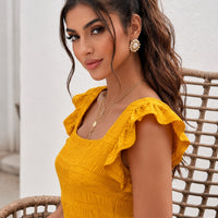 Casual Blouses For Women Fashion Shirts Elegant Sweet Loose Ruffles Sleeve Female Tops