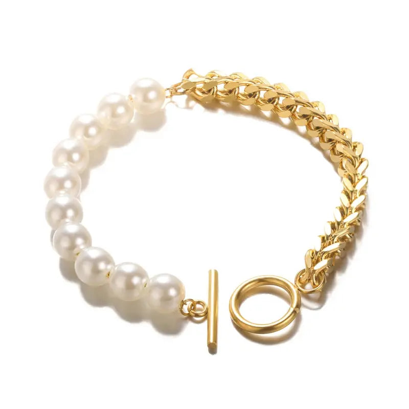 Zircon Heart Bracelets For Women Stainless Steel Gold Color Heart Charm Bracelet Luxury Wedding Jewelry Natalia Home Fashion   20cm-B918G-United-States Natalia Home Fashion