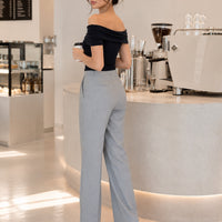 Summer Off Shoulder Bow Short Sleeve T-Shirt Women Stylish Ruched Slash Neck Cropped Tops Daily All-Match Solid Slimming Blouses Natalia Home Fashion    Natalia Home Fashion