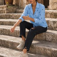 Elegant Cotton Linen Shirts Women Casual Solid Button Lapel Blouses Shirts Autumn Winter Long Sleeve Loose Tops Tunic Blouse Natalia Home Fashion    Natalia Home Fashion