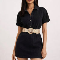 Women Stretchy Wide Waist Belt Ladies Elastic Dress Cummerbund with Pin Buckle Stretch Fashion Cinch Belts