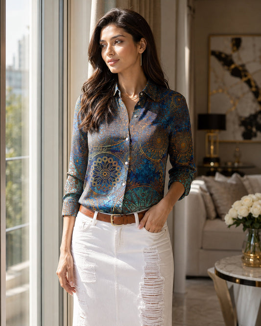 Elegant Fashion Women Shirt Loose Long Sleeve Shirt Women Casual Women Tops. Natalia Home Fashion    Natalia Home Fashion