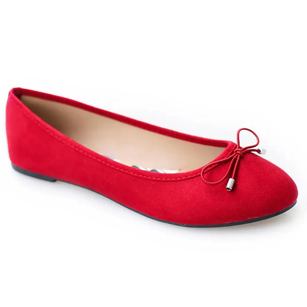 fashion basic fabric upper popular printing soft insole elastic bow flat ballrina shoes My Store