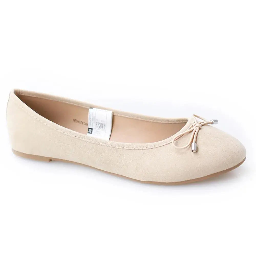 fashion basic fabric upper popular printing soft insole elastic bow flat ballrina shoes My Store
