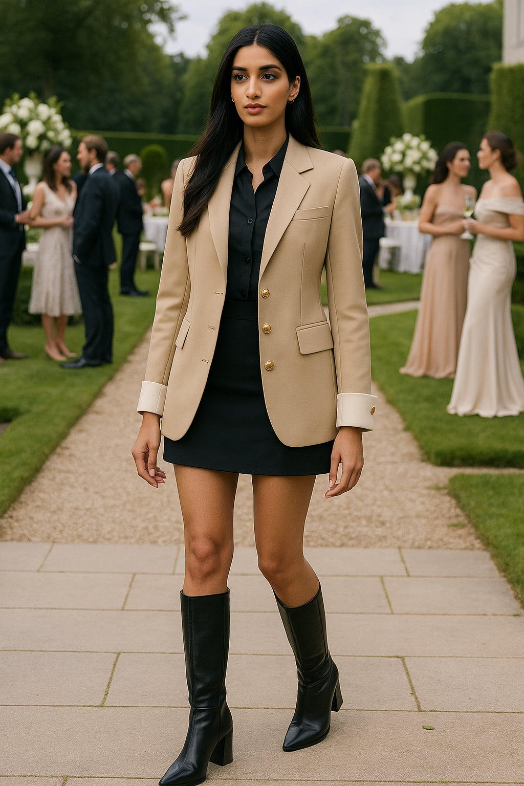 Fashion Women’s Casual Elegant Trendy Solid Color Single-breasted Long Sleeve Suit Blazers Female Clothes Coats Tops - Natalia Home Fashion