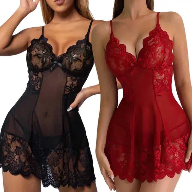 lace night dresses for woman plus size women's sleepwear evening dresses My Store