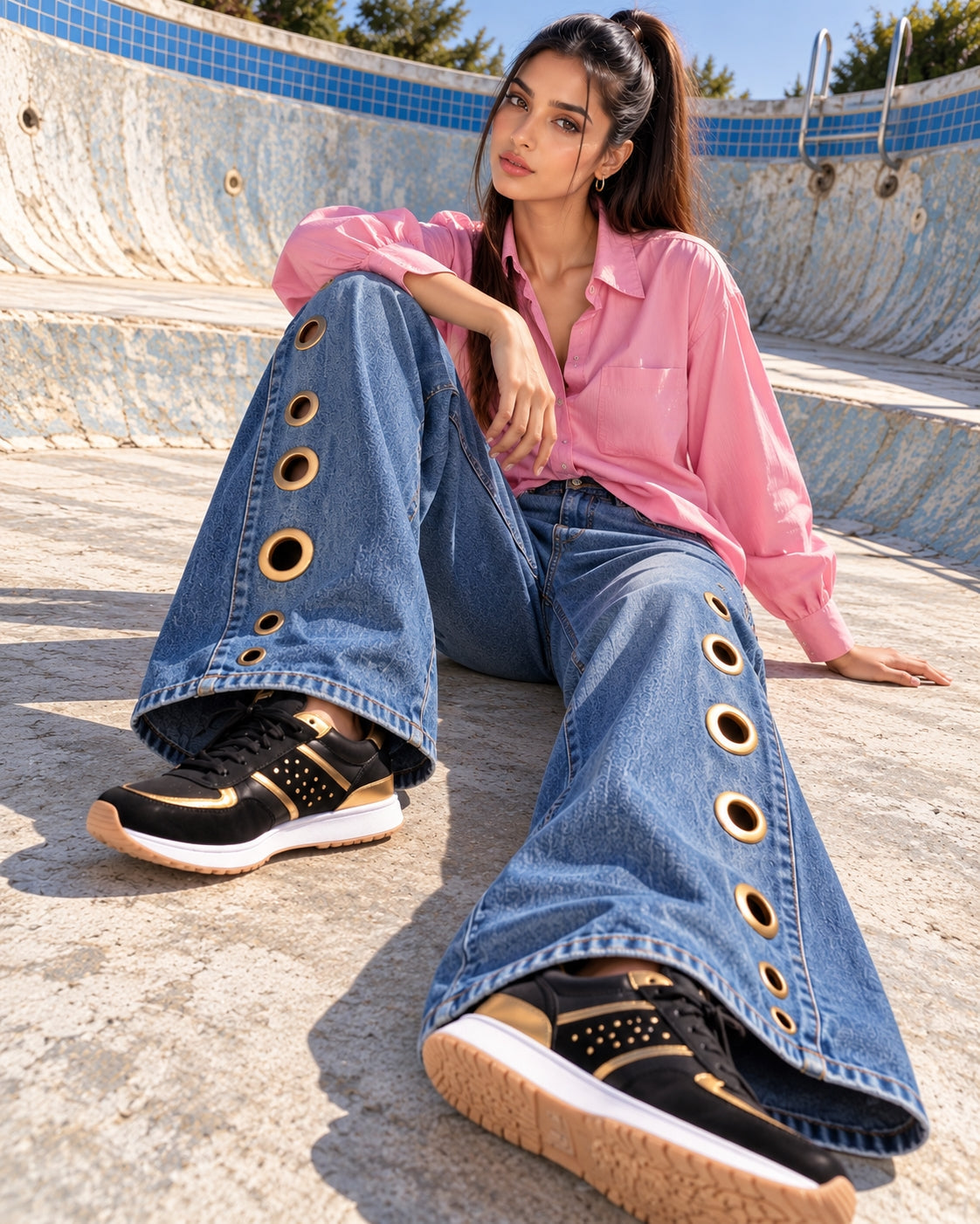 Women Straight Pants Jeans Long Length Tassels Trousers Stretch Mid Waist Washed Streetwear Denims Vintage Distressed Natalia Home Fashion    Natalia Home Fashion