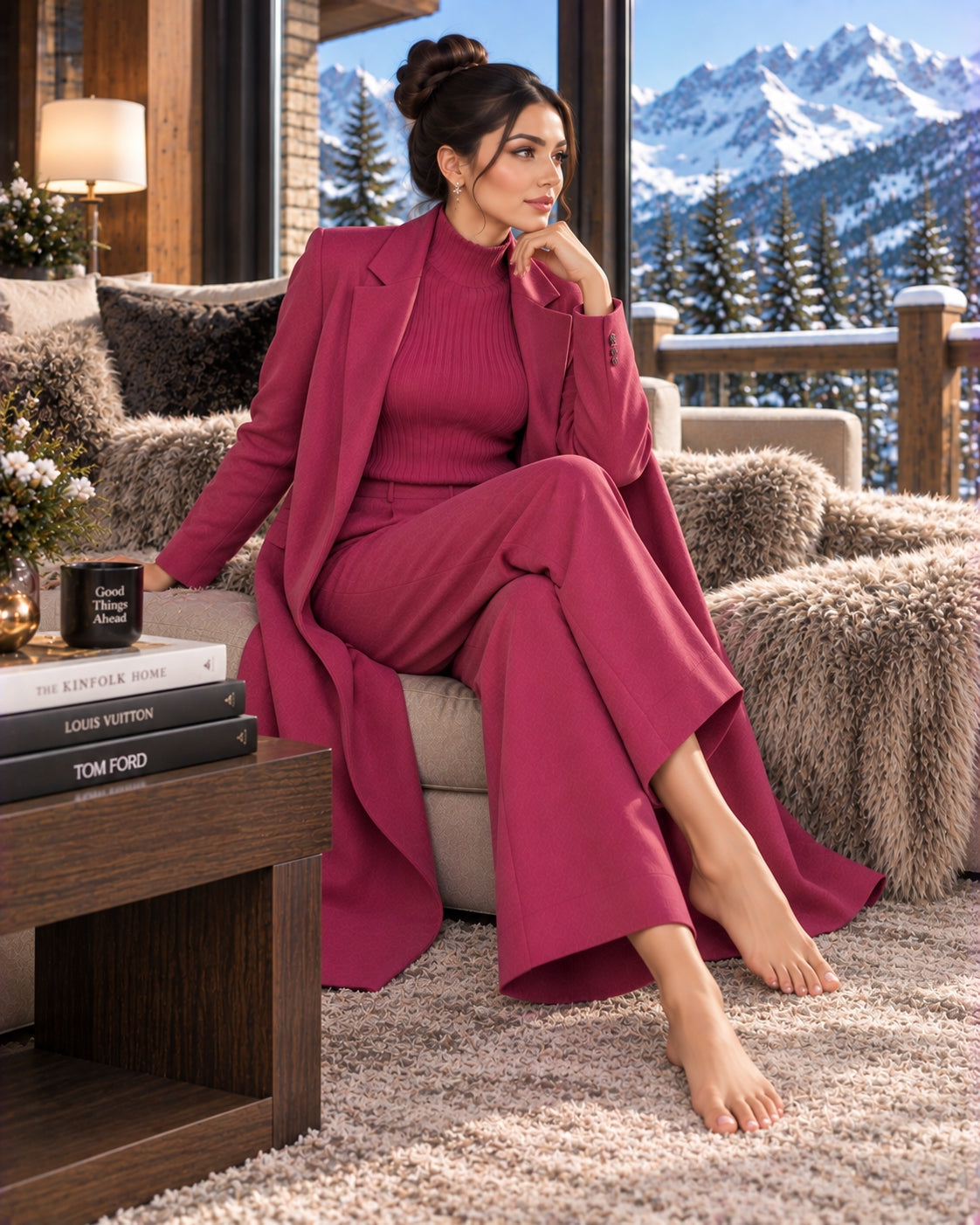 3 Piece Women Cardigan Fashion Knitted Pant Set Ladies Sweater Suit Vintage Fashion Ladies Natalia Home Fashion    Natalia Home Fashion
