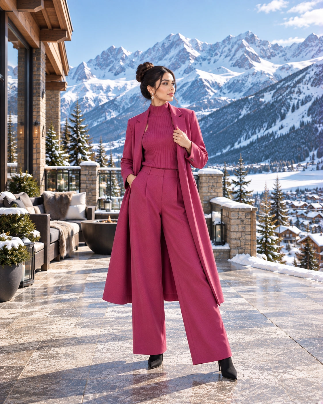 3 Piece Women Cardigan Fashion Knitted Pant Set Ladies Sweater Suit Vintage Fashion Ladies Natalia Home Fashion    Natalia Home Fashion