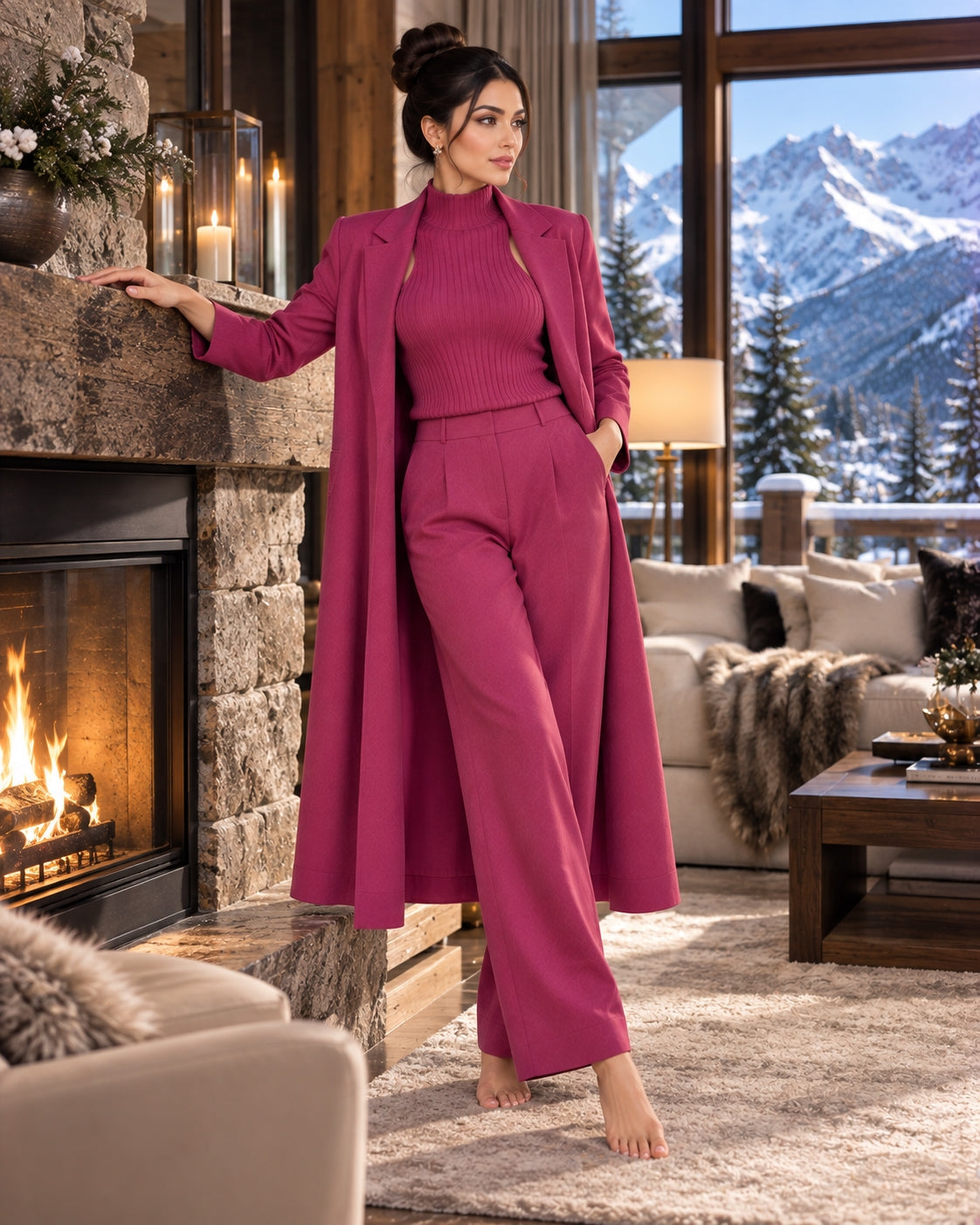 3 Piece Women Cardigan Fashion Knitted Pant Set Ladies Sweater Suit Vintage Fashion Ladies Natalia Home Fashion    Natalia Home Fashion