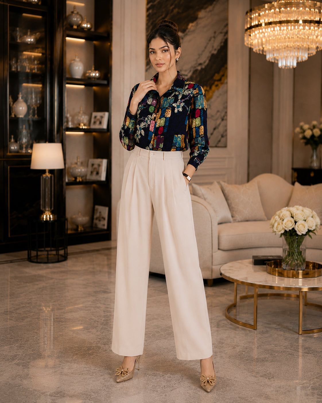 Fashion Women's Casual Shirt Tops Loose Long Sleeve Blouse Natalia Home Fashion    Natalia Home Fashion